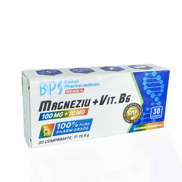 Magnesium + Vitamin B6, 100 mg | 10 mg, 30 tablets