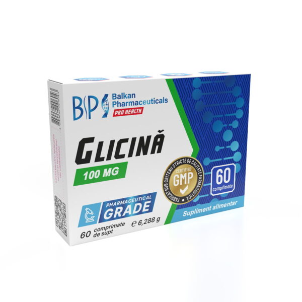 Glycine, 100 mg, 60 tablets