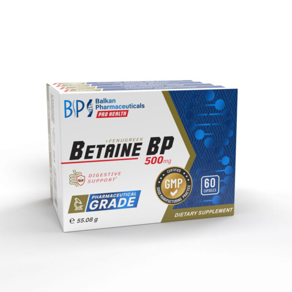 Betaine BP - 60 capsules