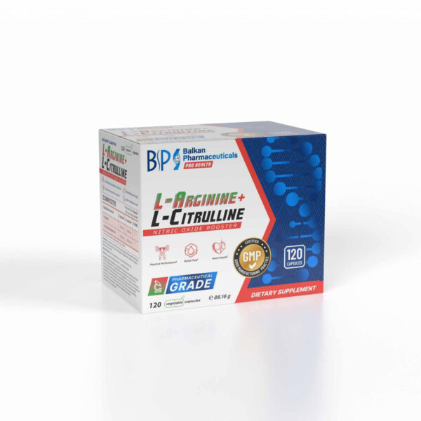 L-Arginine + L-Citrulline - 120 capsules